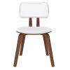 ZUNI-SIDE CHAIR PU-WHITE