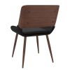 HUDSON-SIDE CHAIR PU-BLACK