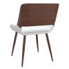 HUDSON-SIDE CHAIR PU-WHITE