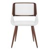 HUDSON-SIDE CHAIR PU-WHITE