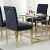 AZUL-SIDE CHAIR-BLACK/GOLD LEG