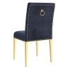 AZUL-SIDE CHAIR-BLACK/GOLD LEG