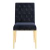 AZUL-SIDE CHAIR-BLACK/GOLD LEG