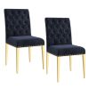 AZUL-SIDE CHAIR-BLACK/GOLD LEG