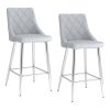 DEVO-26'' COUNTER STOOL-LIGHT GREY