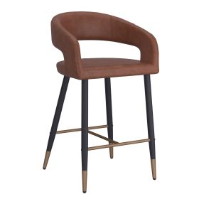 CRIMSON-26'' COUNTER STOOL-SADDLE