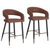 CRIMSON-26'' COUNTER STOOL-SADDLE