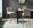 DIEGO-26" COUNTER STOOL-GREY/AGED GOLD