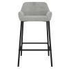 BAILY-26'' COUNTER STOOL-GREY VELVET