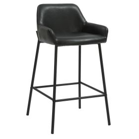 BAILY-26'' COUNTER STOOL-BLACK PU