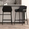 BAILY-26'' COUNTER STOOL-BLACK PU