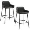 BAILY-26'' COUNTER STOOL-BLACK PU