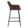 BAILY-26'' COUNTER STOOL-BROWN PU