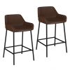 BAILY-26'' COUNTER STOOL-BROWN PU