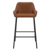 BAILY-26'' COUNTER STOOL-SADDLE PU