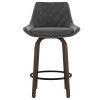 KENZO-26'' COUNTER STOOL VELVET-GREY