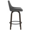 KENZO-26'' COUNTER STOOL VELVET-GREY