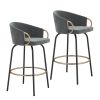 LAVO-26'' COUNTER STOOL-GREY