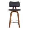 ZUNI-26' COUNTER STOOL PU-BLACK