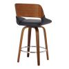 HUDSON-26' COUNTER STOOL PU-BLACK