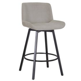 FERN-26'' COUNTER STOOL FABRIC-GREY