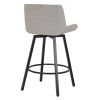 FERN-26'' COUNTER STOOL FABRIC-GREY