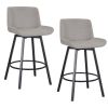 FERN-26'' COUNTER STOOL FABRIC-GREY