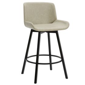 FERN-26'' COUNTER STOOL PU-IVORY