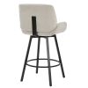 FRASER-26'' COUNTER STOOL FABRIC-GREY