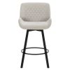 FRASER-26'' COUNTER STOOL FABRIC-GREY