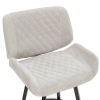 FRASER-26'' COUNTER STOOL FABRIC-GREY