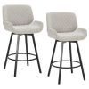 FRASER-26'' COUNTER STOOL FABRIC-GREY