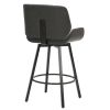 FRASER-26'' COUNTER STOOL PU-CHARCOAL