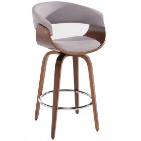 HOLT-26" COUNTER STOOL-FABRIC GREY