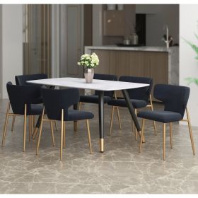 EMERY REC_AKIRA BLK-7PC DINING SET