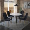 EMERY RND_CARMILLA BK-5PC DINING SET