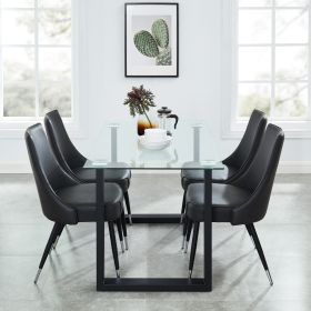 FRANCO BK_SILVANO GY-5PC DINING SET