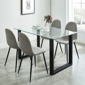 FRANCO BK_OLLY GY-5PC DINING SET