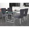 EROS CH_HOLLIS GRY-5PCS DINING SET