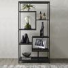 Large Black Multi Shelf Unit