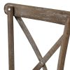 Light Oak Cross Back Dining Chair