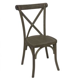 Light Oak Cross Back Dining Chair