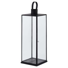 Flat Top Medium Black Lantern