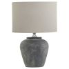 Amalfi Grey Table Lamp With Linen Shade