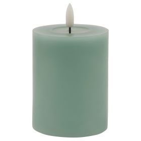 Luxe Collection Melt Effect 3x4 Sage LED Wax Candle