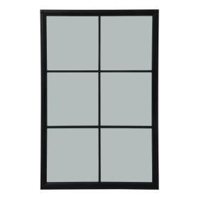 Black Wood XL Window Mirror