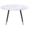 EMERY-ROUND COFFEE TABLE-WHITE