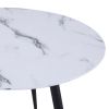 EMERY-ROUND COFFEE TABLE-WHITE