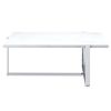 VENO-COFFEE TABLE-WHITE/SILVER