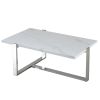 VENO-COFFEE TABLE-WHITE/SILVER